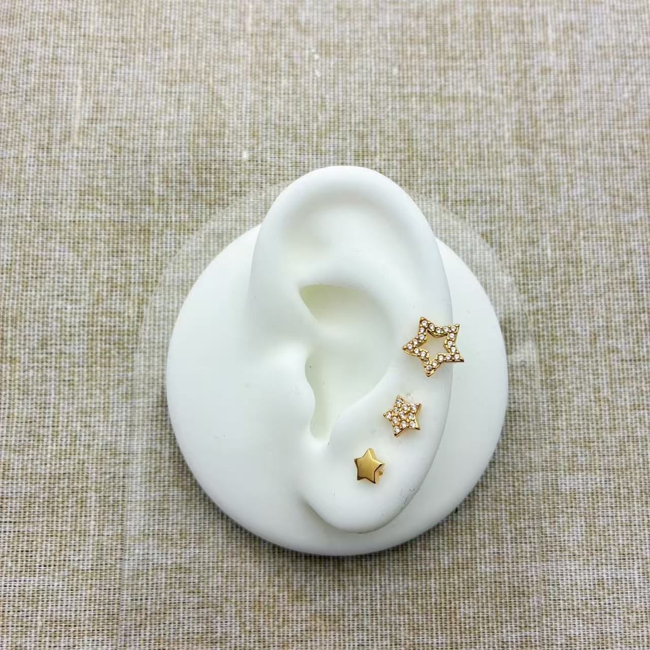 (O194)Set 4 orecchini stelline