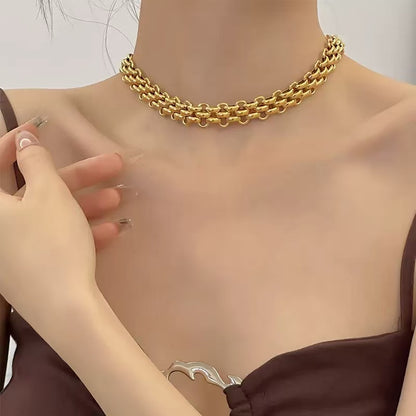 [Offerte] Collana "Industrial Bold" – Doppia Catena con Chiusura a T