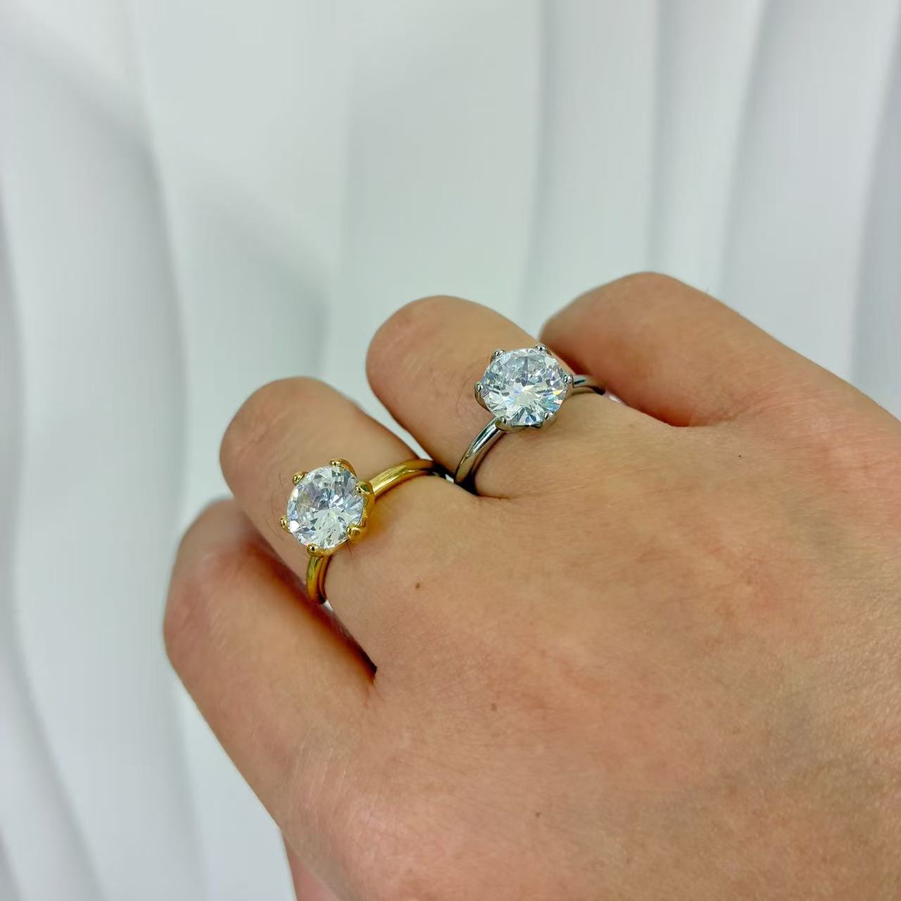 (A137)Anello punto luce regolabile in acciaio inox