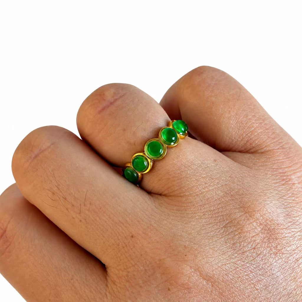 Anello Bacche | in acciaioi inox