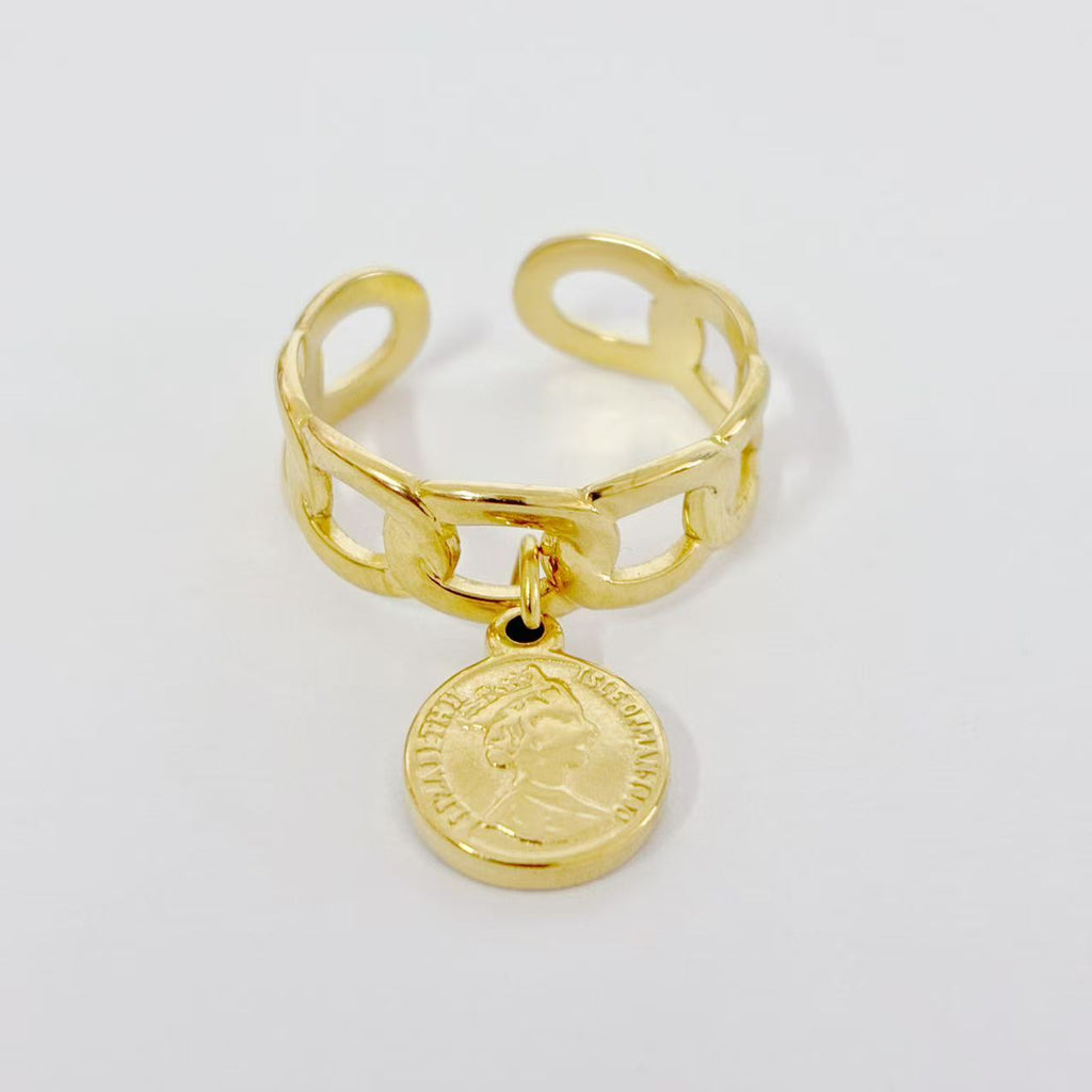 Anello “Medaglione del Fato” | in acciaio inox