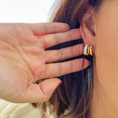 Orecchini “Doppia Forma” – Luce e rilievo