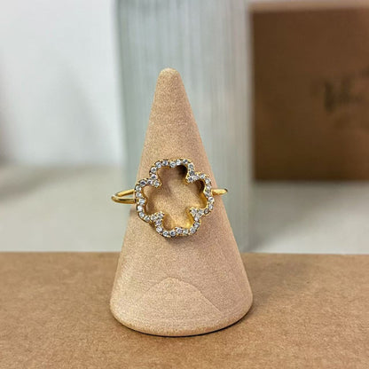 Anello Quadrifoglio Brillante