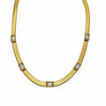 Collana Ritmo di Cristalli | 45cm | in acciaio inox
