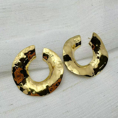 (O150)Orecchini cerchi grandi 3D