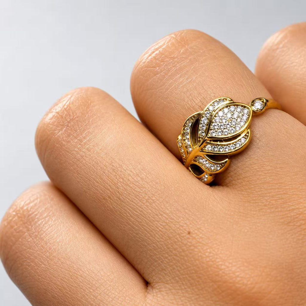 Anello “Pavone” | in acciaio inox