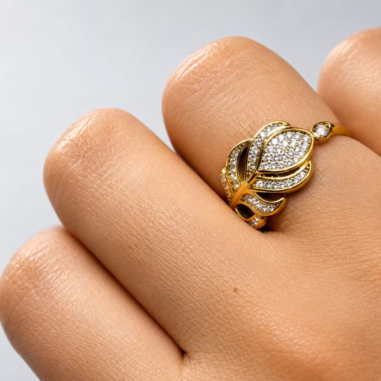 Anello “Pavone” | in acciaio inox