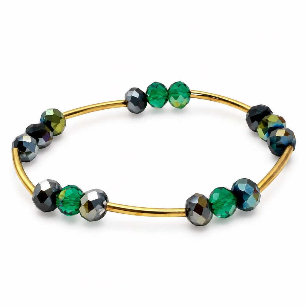 Bracciale boreale elastico  in acciaio inox