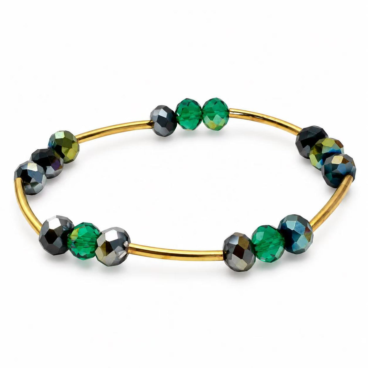 Bracciale boreale elastico  in acciaio inox