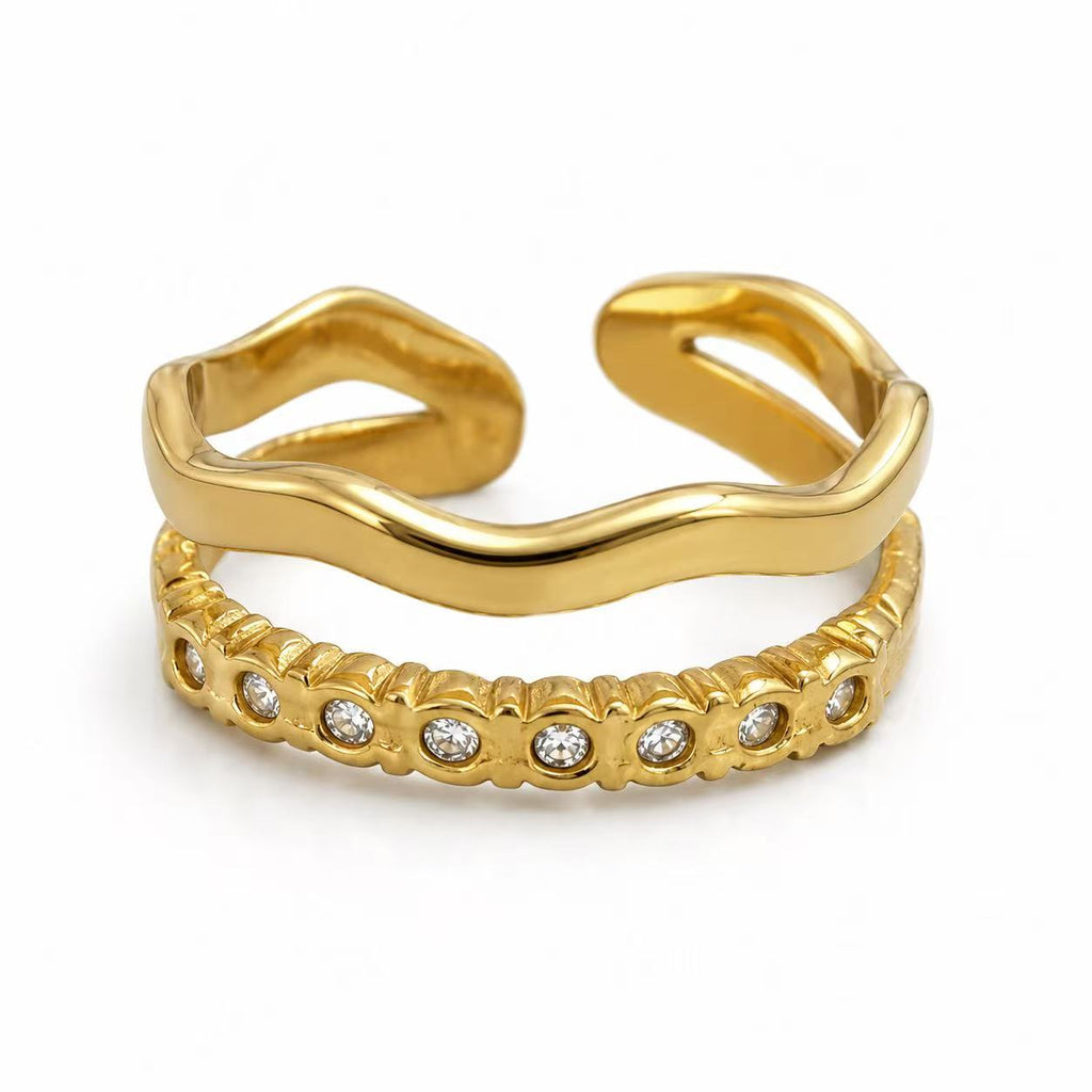 Anello “Cadenza” | da mignolo | in acciaio inox