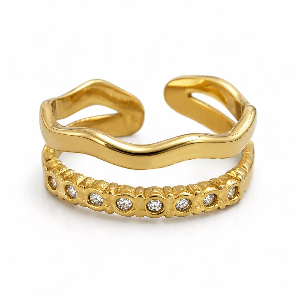 Anello “Cadenza” | da mignolo | in acciaio inox