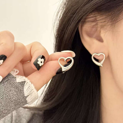 (O201)Orecchini Donna Minimal Cuore