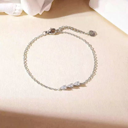 Bracciale con Tre Cristalli a Goccia