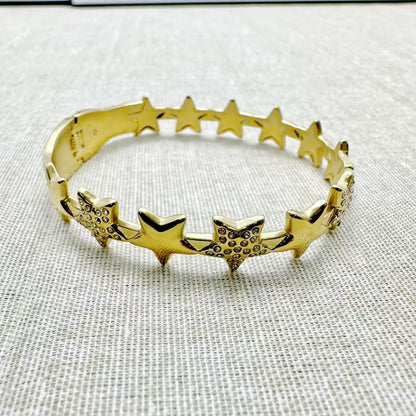 (B177)Bracciale rigido con la molla stelle chevalier