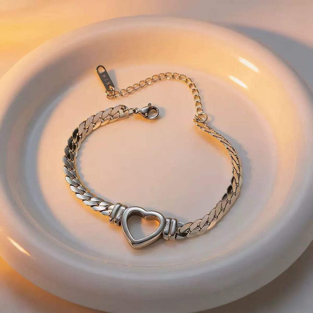 Bracciale Heart Link | in acciaio inox