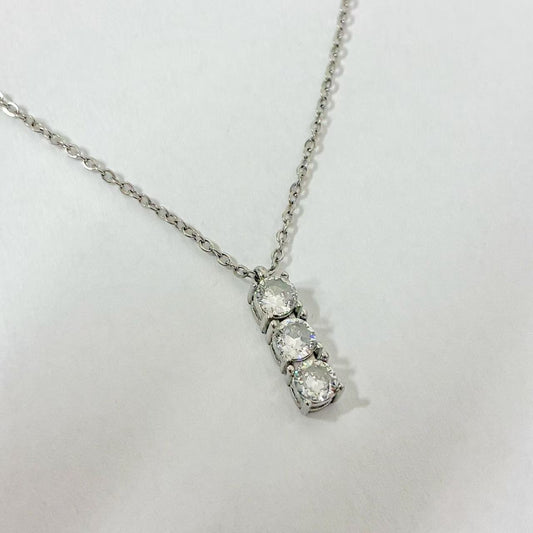 Collana Trio Brillante – Pendente Lineare