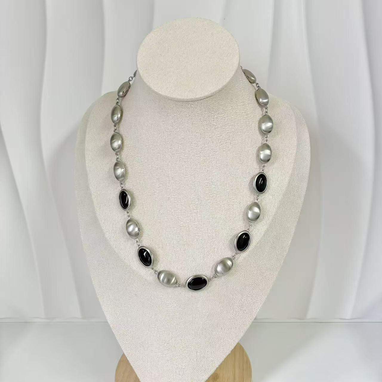 (C201)Collana girocollo in acciaio inox