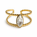 Anello “Amande“ | in acciaio inox