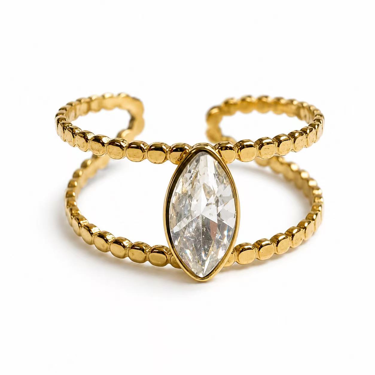 Anello “Amande“ | in acciaio inox