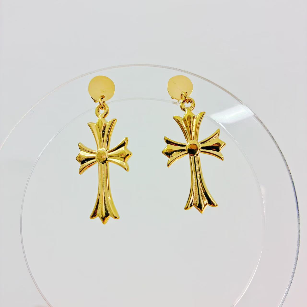 Orecchini Croce Gotica