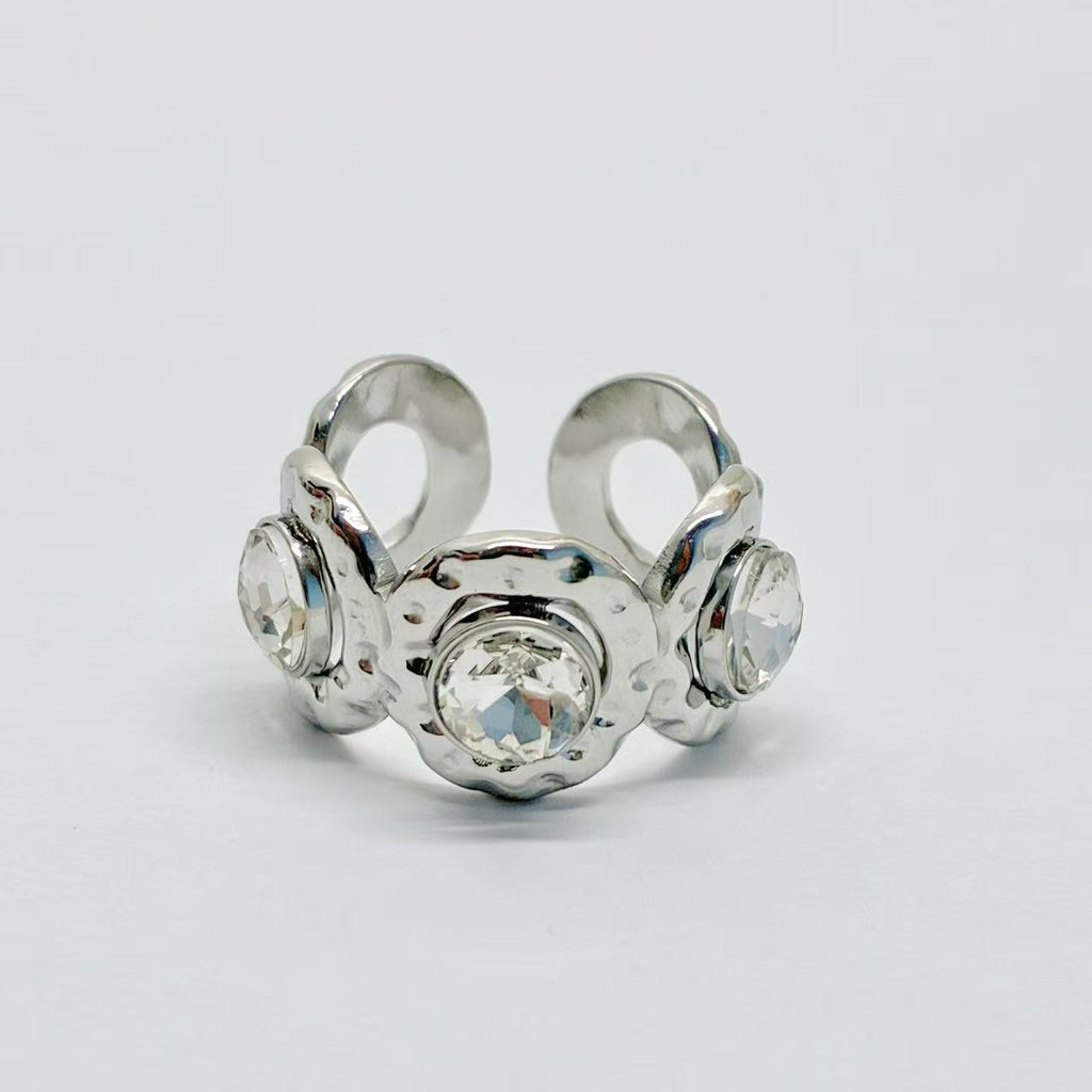 Anello “Battito Triplo” | in acciaio inox