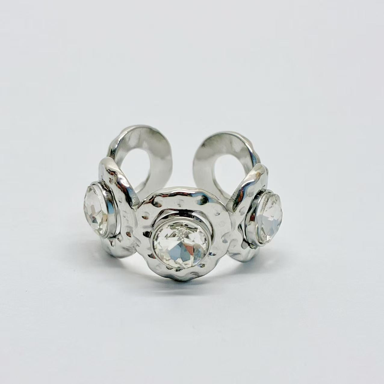 Anello “Battito Triplo” | in acciaio inox