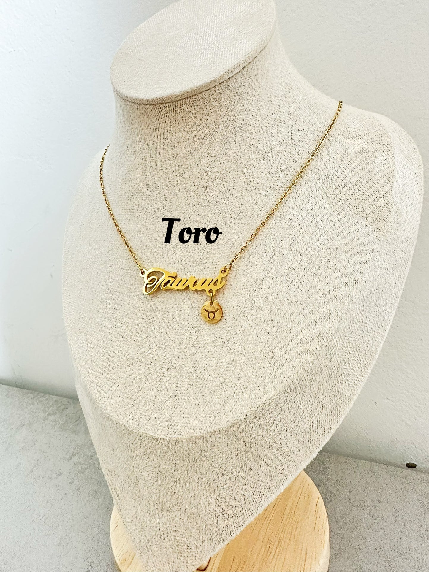 Collane zodiacali in acciaio inox (CZ1)lunghezza 45cm