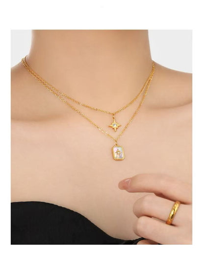 Collana “Guida Celeste” – Doppio Pendente dal Fascino Simbolico