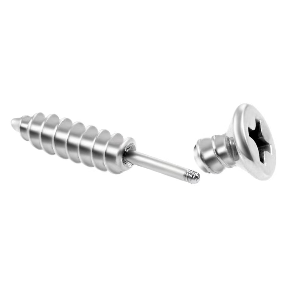 Orecchini "Viti” | in acciaio inox