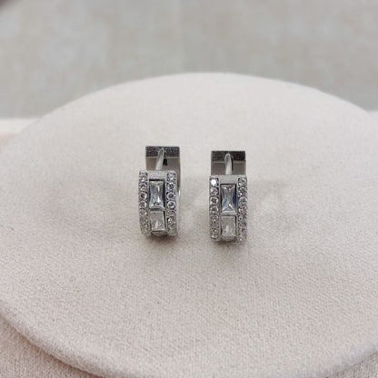 Orecchini a Cerchio con Zirconi