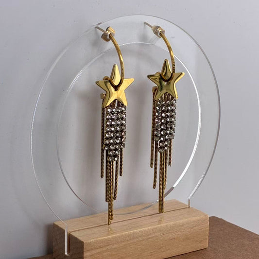 Orecchini “Stella Cadente” – Eleganza in Movimento