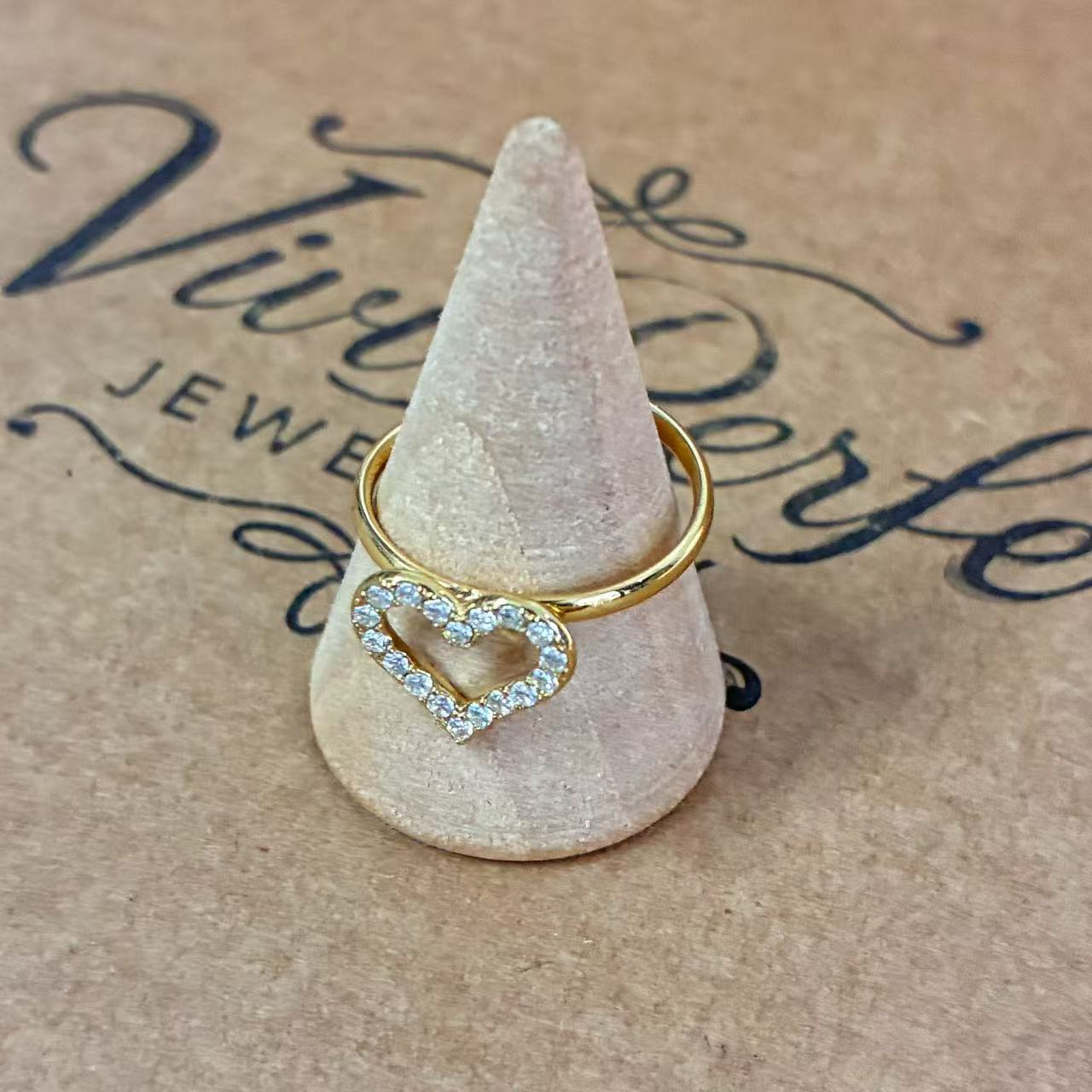 Anello Cuore Cristalli