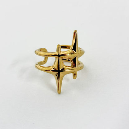 Anello Geometrico Scultoreo – Eleganza Moderna e Carattere Artistico