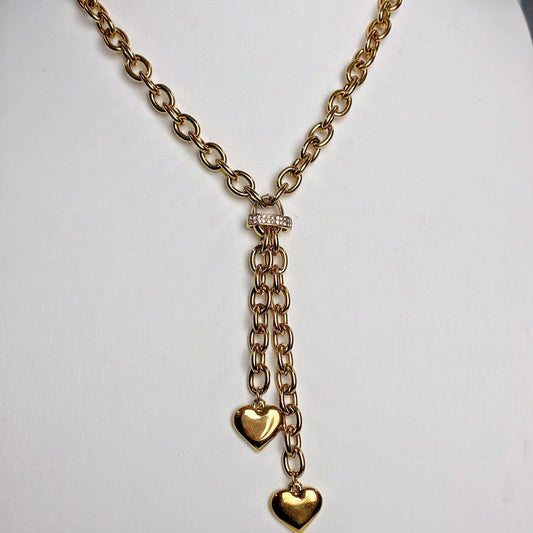 Collana “Cuori a Cascata” – Audacia Romantica in Chiave Moderna