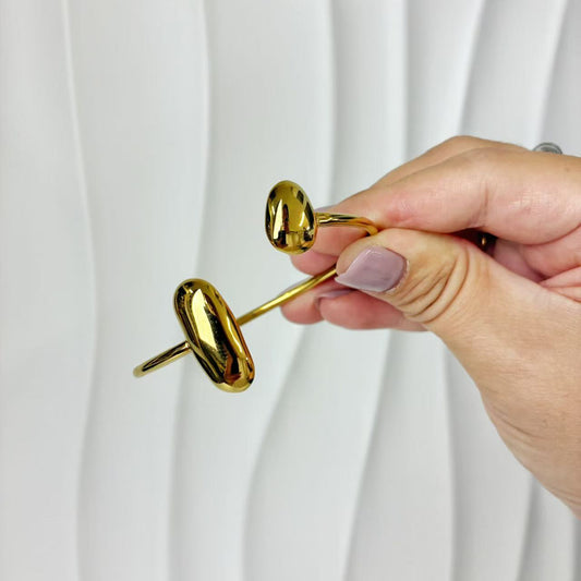 (B154)Bracciale semirigido donna in acciaio inox