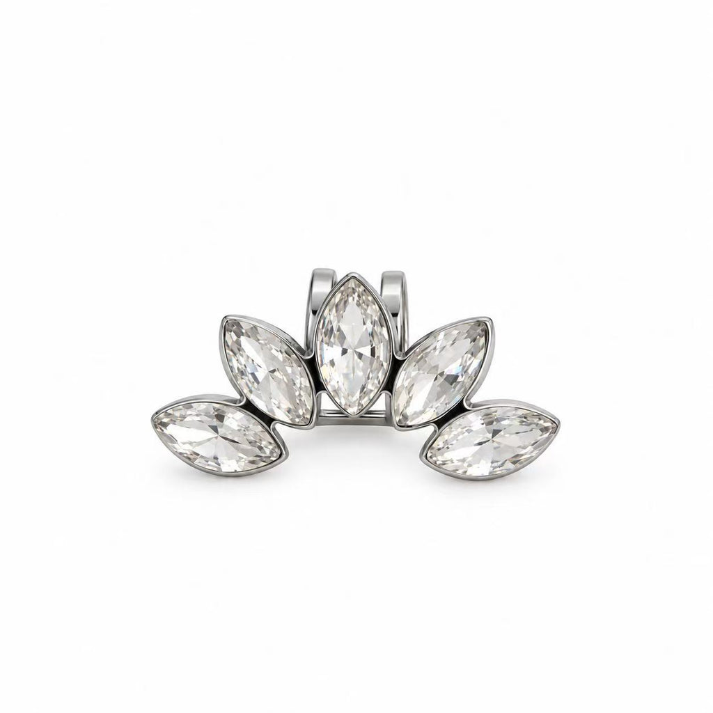 Ear Cuff Fioritura | in acciaio inox
