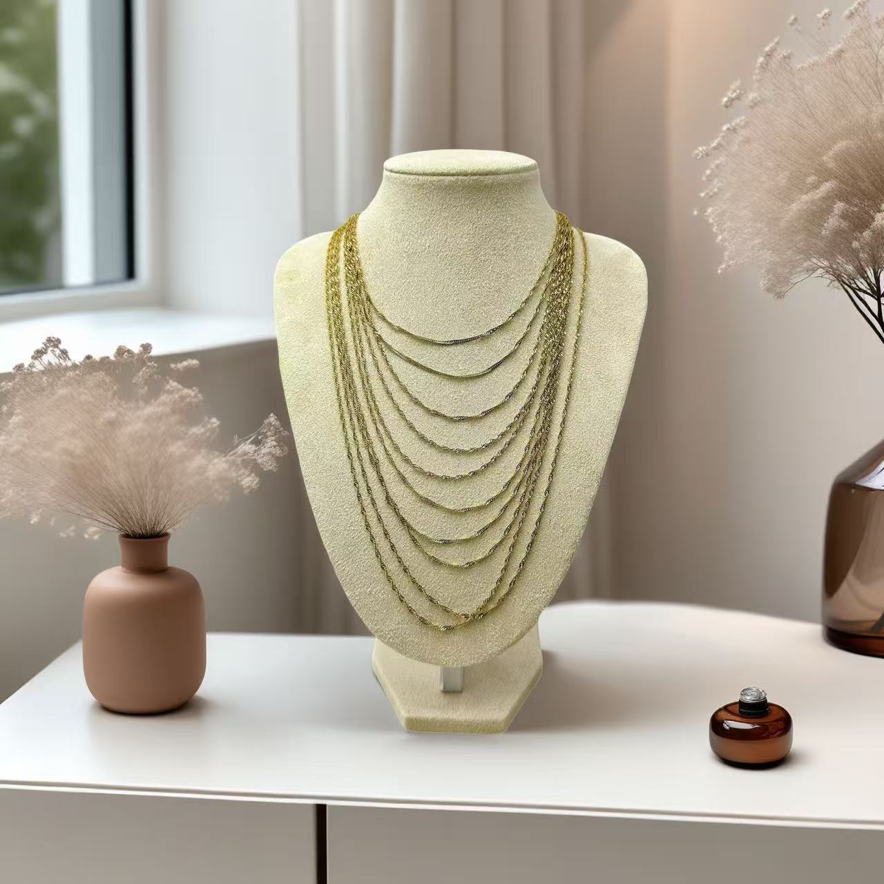 (C318)Collana multi fili