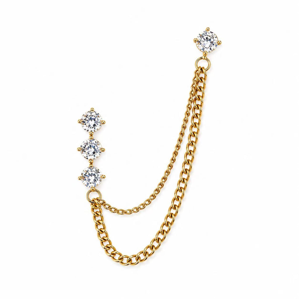 Ear cuff “Cometa” | in acciaio inox
