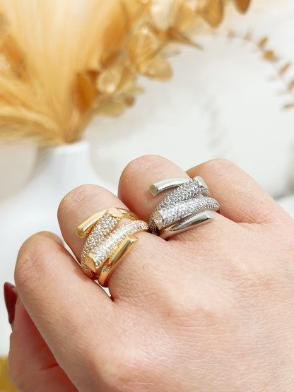 Anello regolabile in ottone (A17)