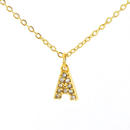 Collana Lettera Pavé – Iniziale Luminosissima