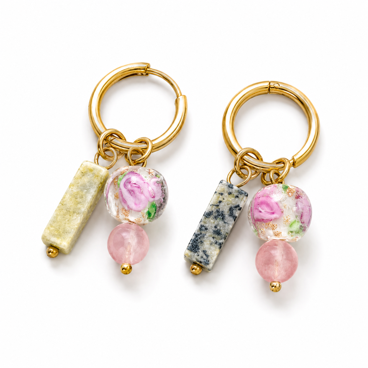 Orecchini “Rosa Incantata” | in acciaio inox