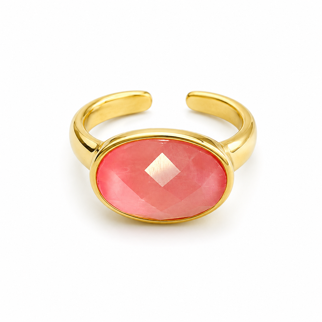 Anello “Gemma Ovale” | in acciaio inox