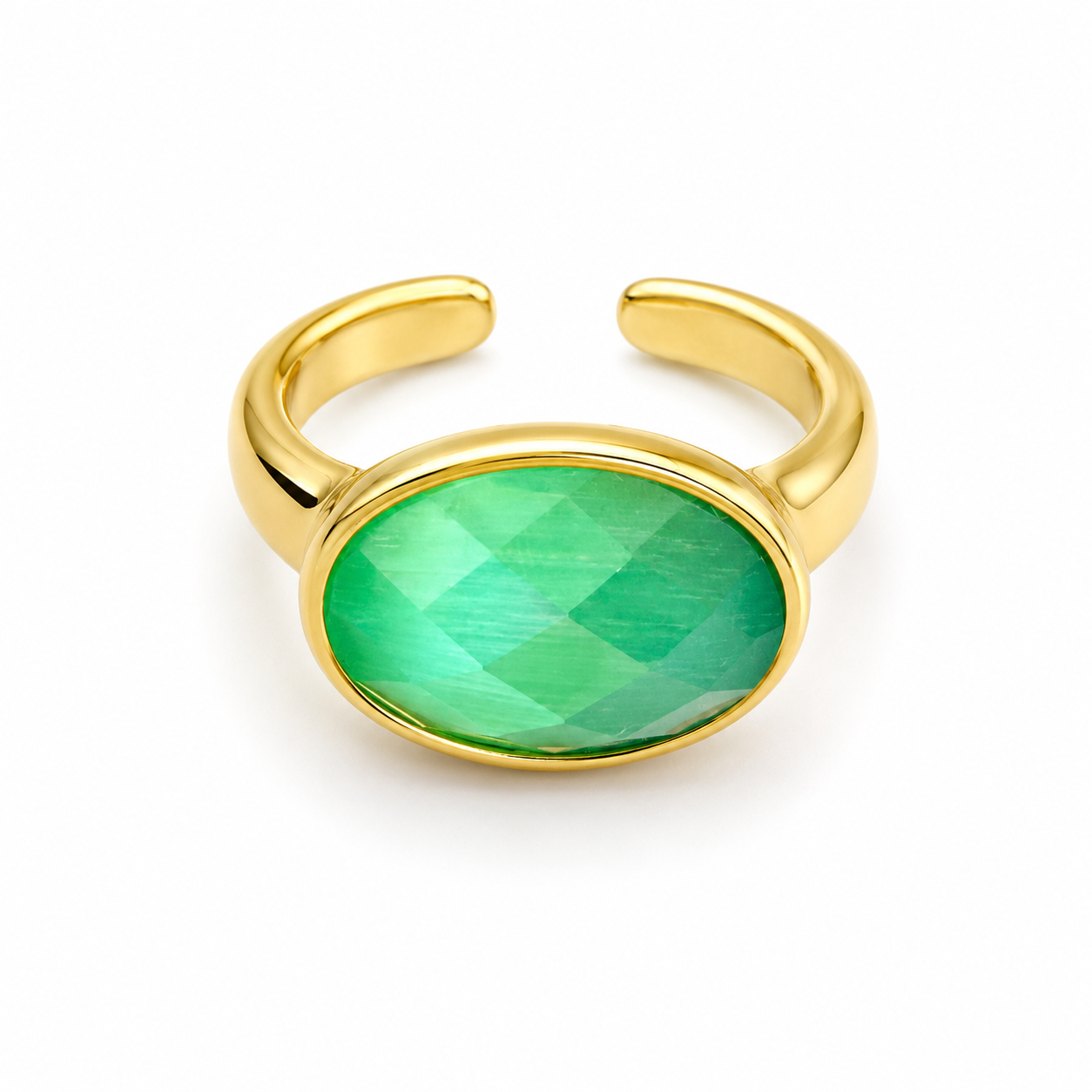 Anello “Gemma Ovale” | in acciaio inox