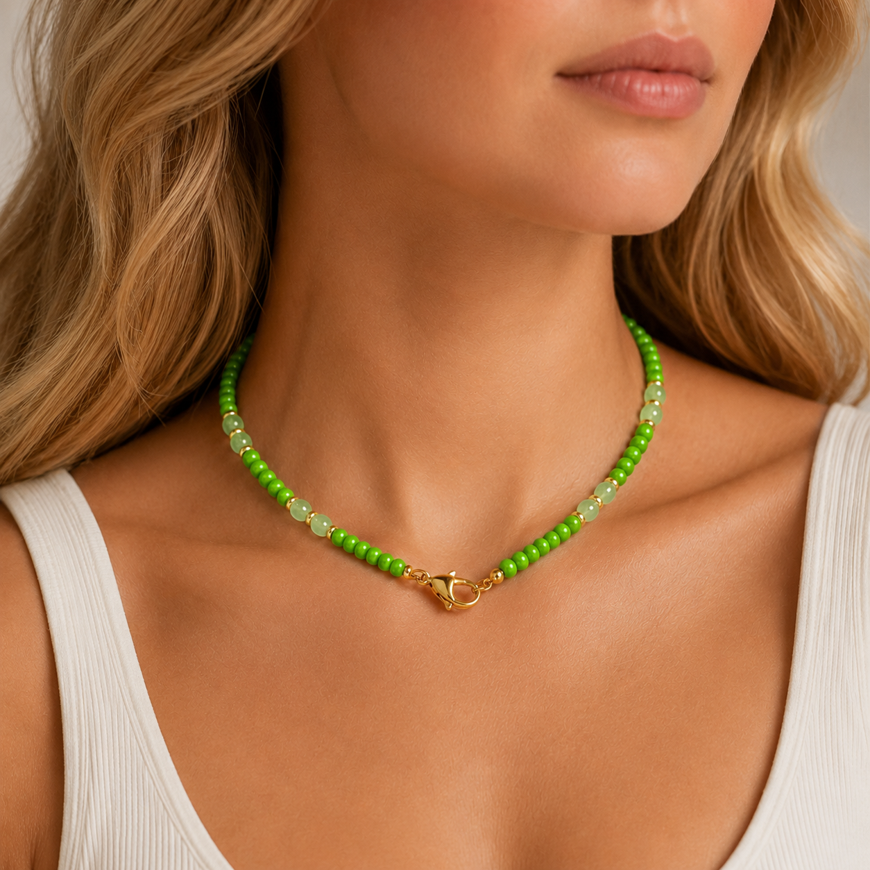 Collana “Armonia di Perle” | 41cm | in acciaio inox