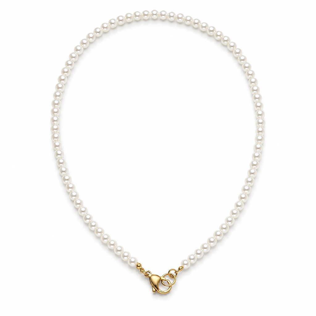 Collana “Perla Essenziale” | 45cm | in acciaio inox