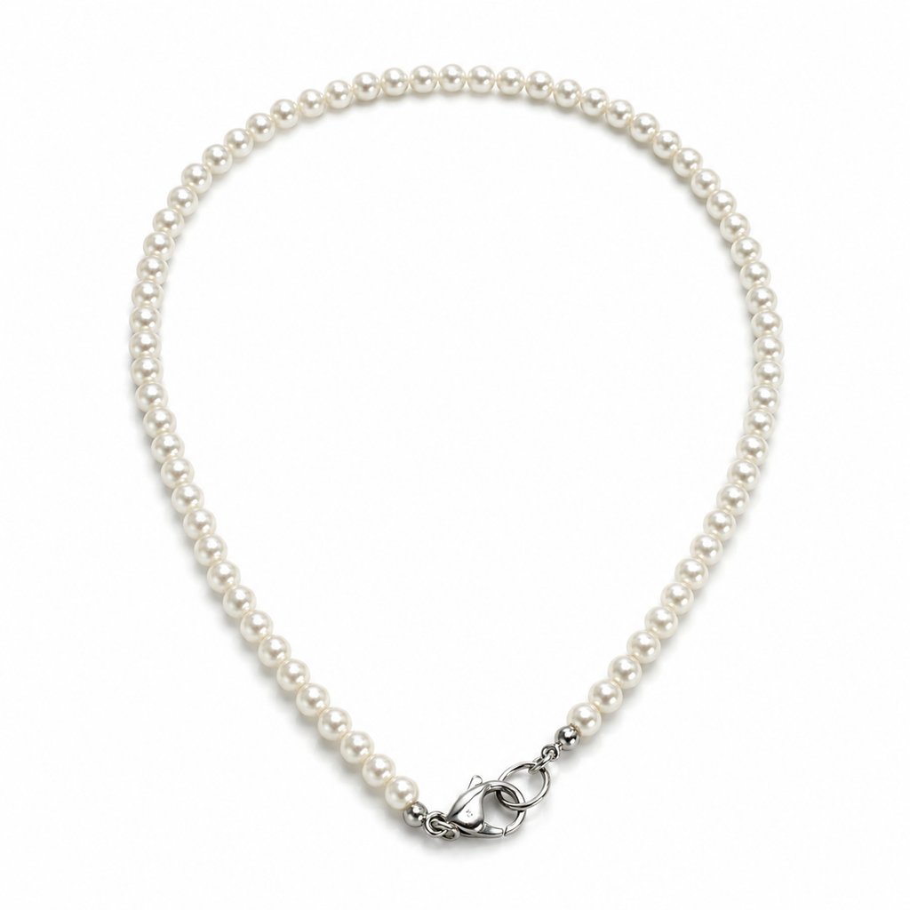 Collana “Perla Essenziale” | 45cm | in acciaio inox