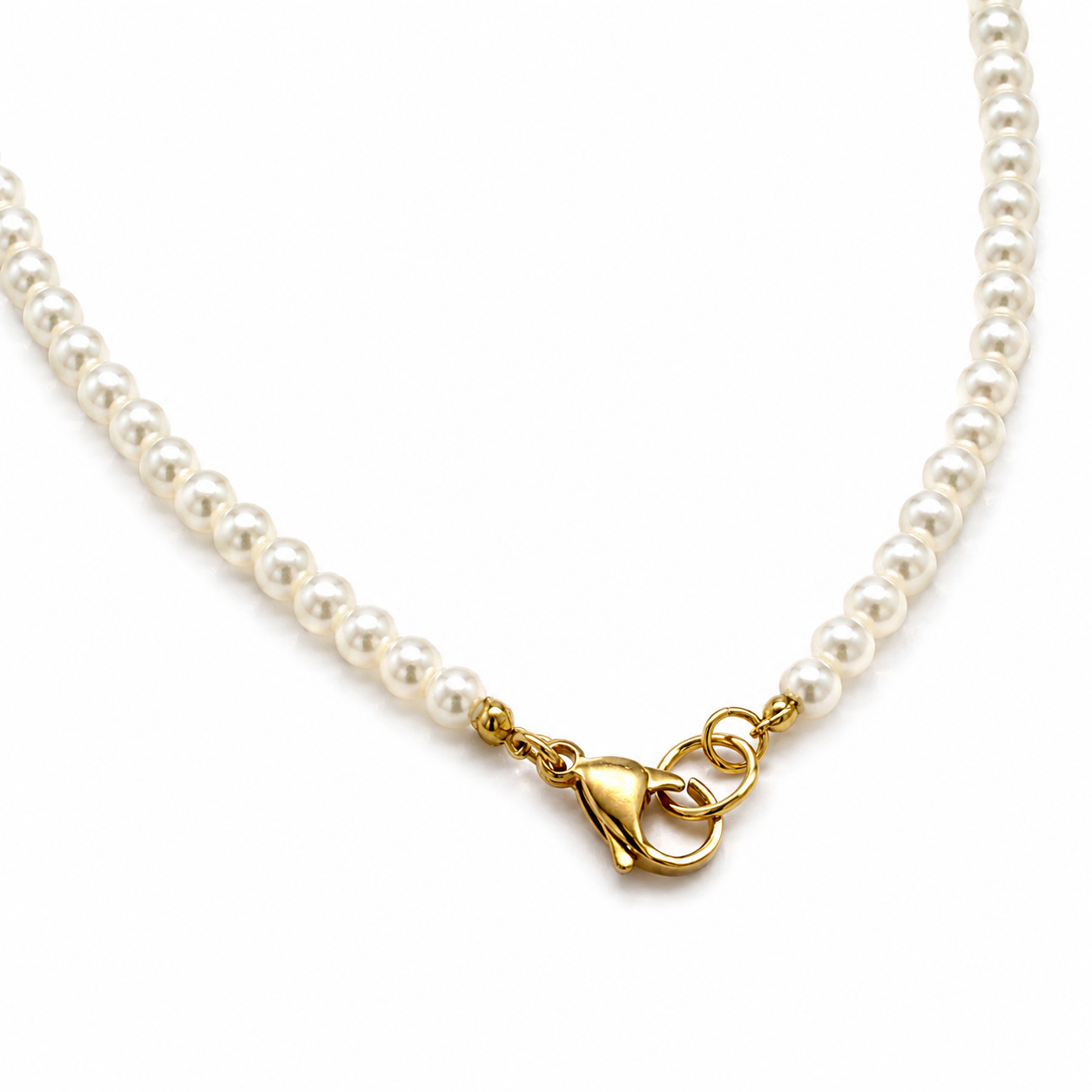 Collana “Perla Essenziale” | 45cm | in acciaio inox