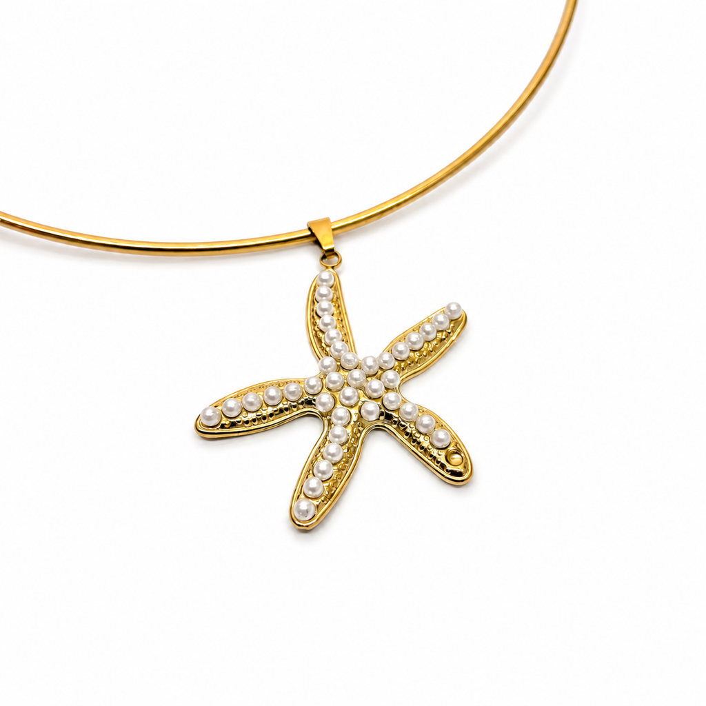 Collana “Orbita Marina” | in acciaio inox