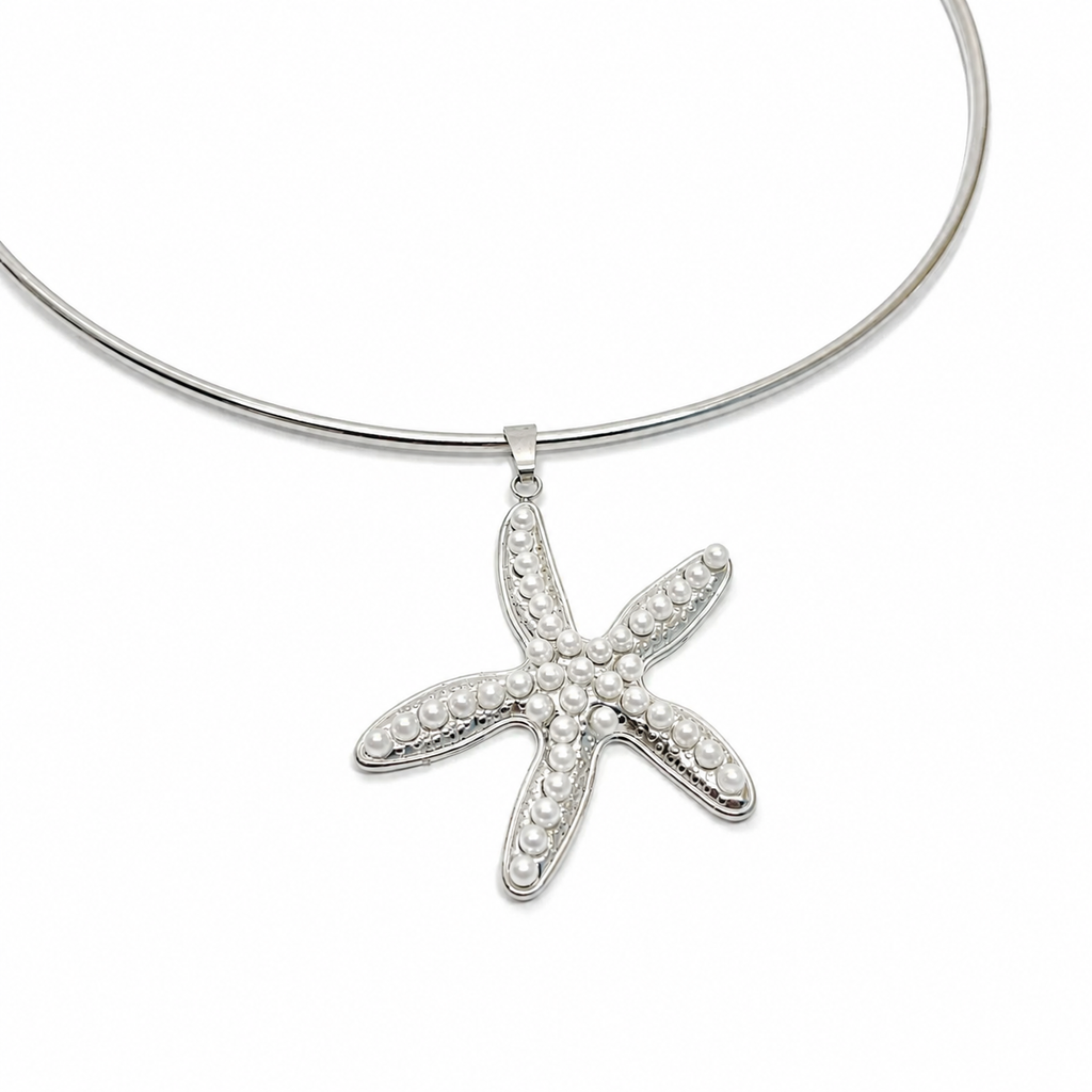 Collana “Orbita Marina” | in acciaio inox