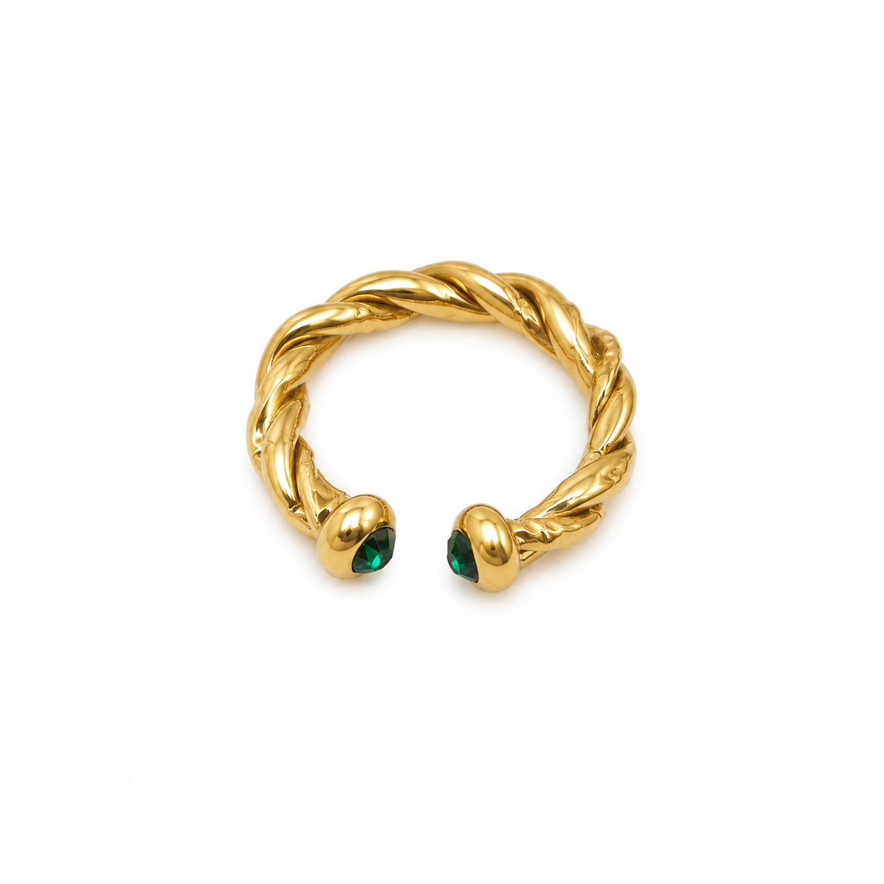 Anello “Twist” | in acciaio inox
